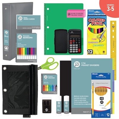 SCHOOL SUPPLY ASSEMBLY KIT: Grades 3-5 SCHOOL SUPPLY ASSEMBLY KIT: Grades 3-5