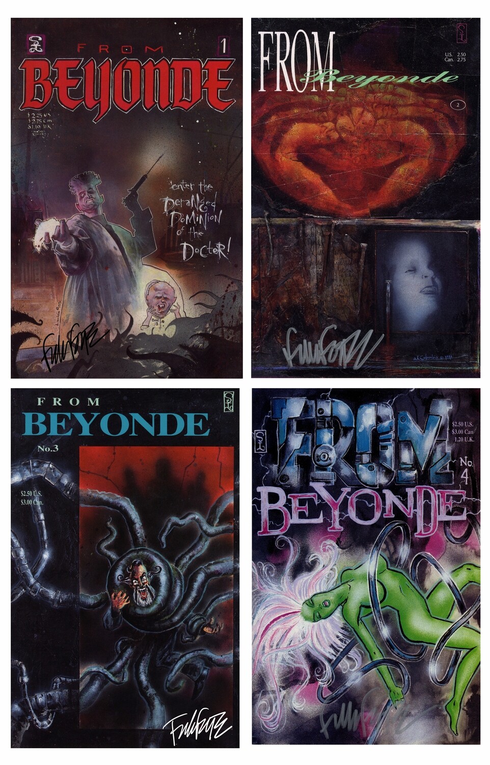 FROM BEYONDE #1-4 SET SIGNED w/POSTER