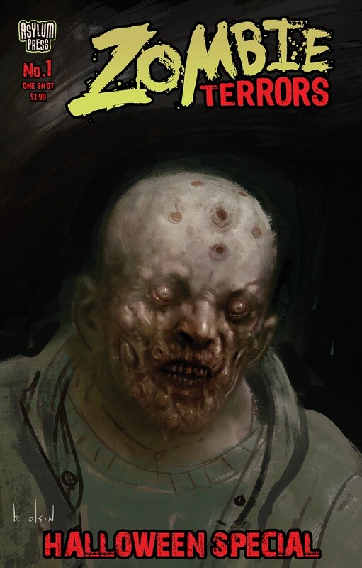 ZOMBIE TERRORS HALLOWEEN SP CVR B OLSON (MR)