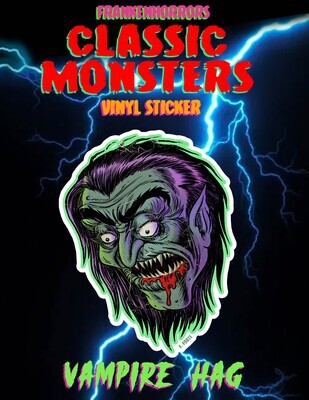 Vampire Hag FrankenHorrors Classic Monsters Vinyl Sticker
