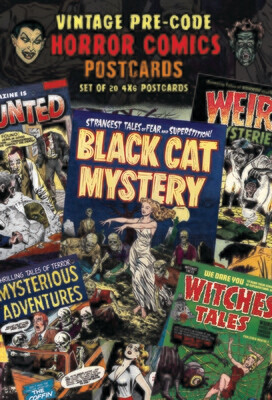 Vintage Horror Comics Postcard Set of 20