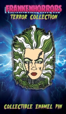 FrankenHorrors Bride of Frankenstein 2" Hard Enamel Pin