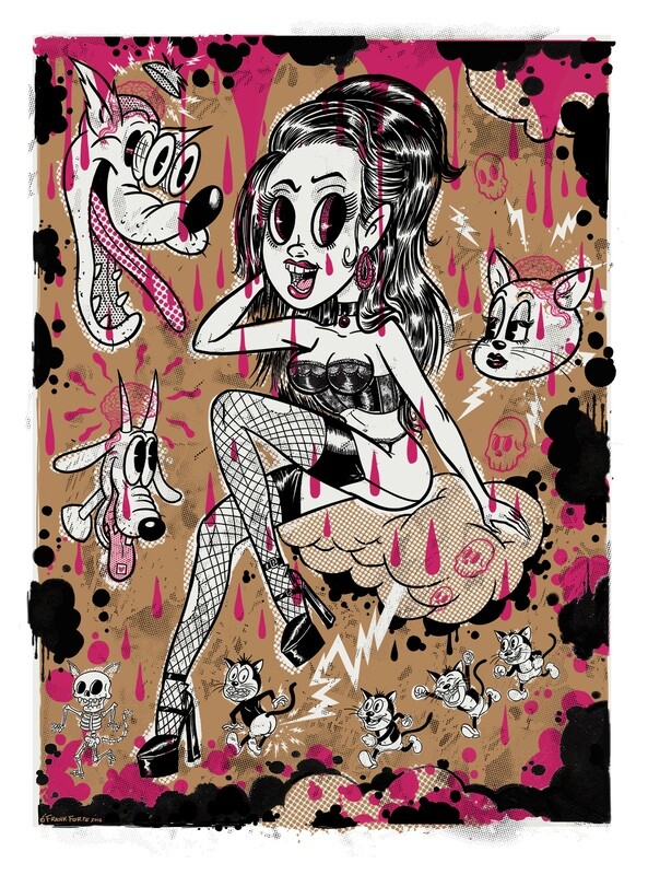 Lust Desire 8.5x11 Pop Surrealism Dark Art Print by Frank Forte