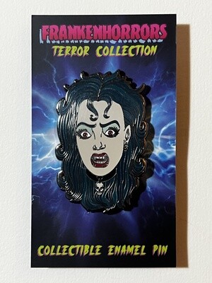 Frankenhorrors Vampiress 2&quot; Hard Enamel Pin, Vintage Horror Movie Character