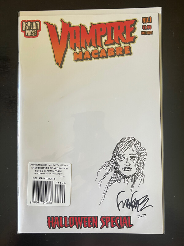 Vampire Macabre: Halloween Special - Cover C - Sketch Cover w/ remark