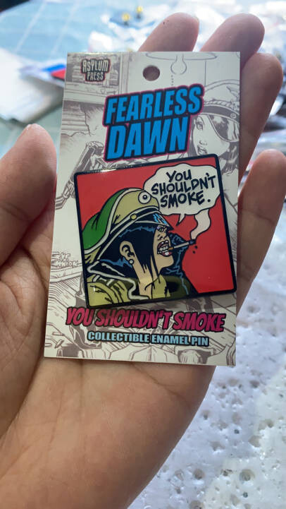 Fearless Dawn HELGA SMOKE Enamel pin