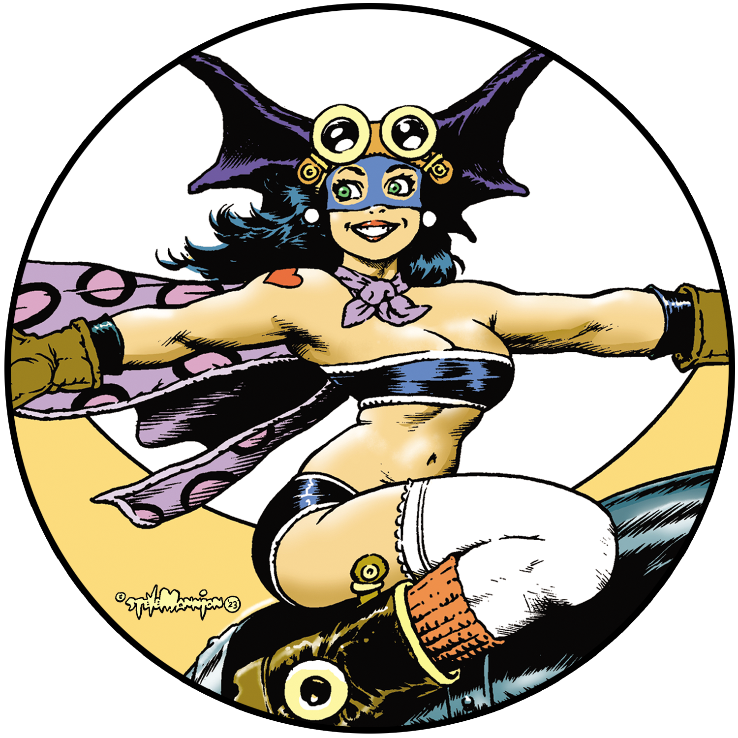 Fearless Dawn “The Bomb” #1A Die Cut Vinyl Sticker By Steve Mannion