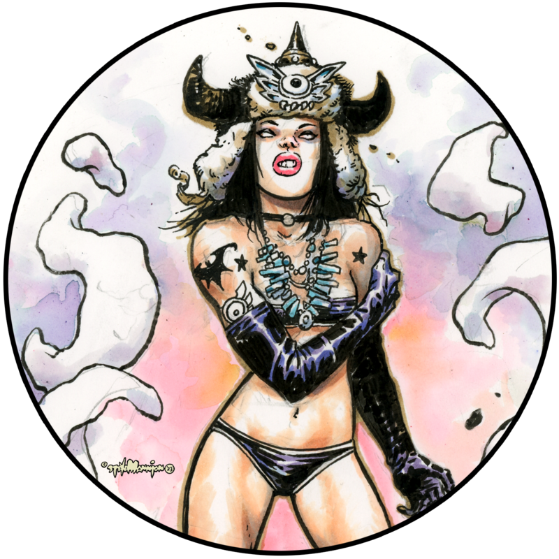 Fearless Dawn “The Bomb” #2C Die Cut Vinyl Sticker By Steve Mannion