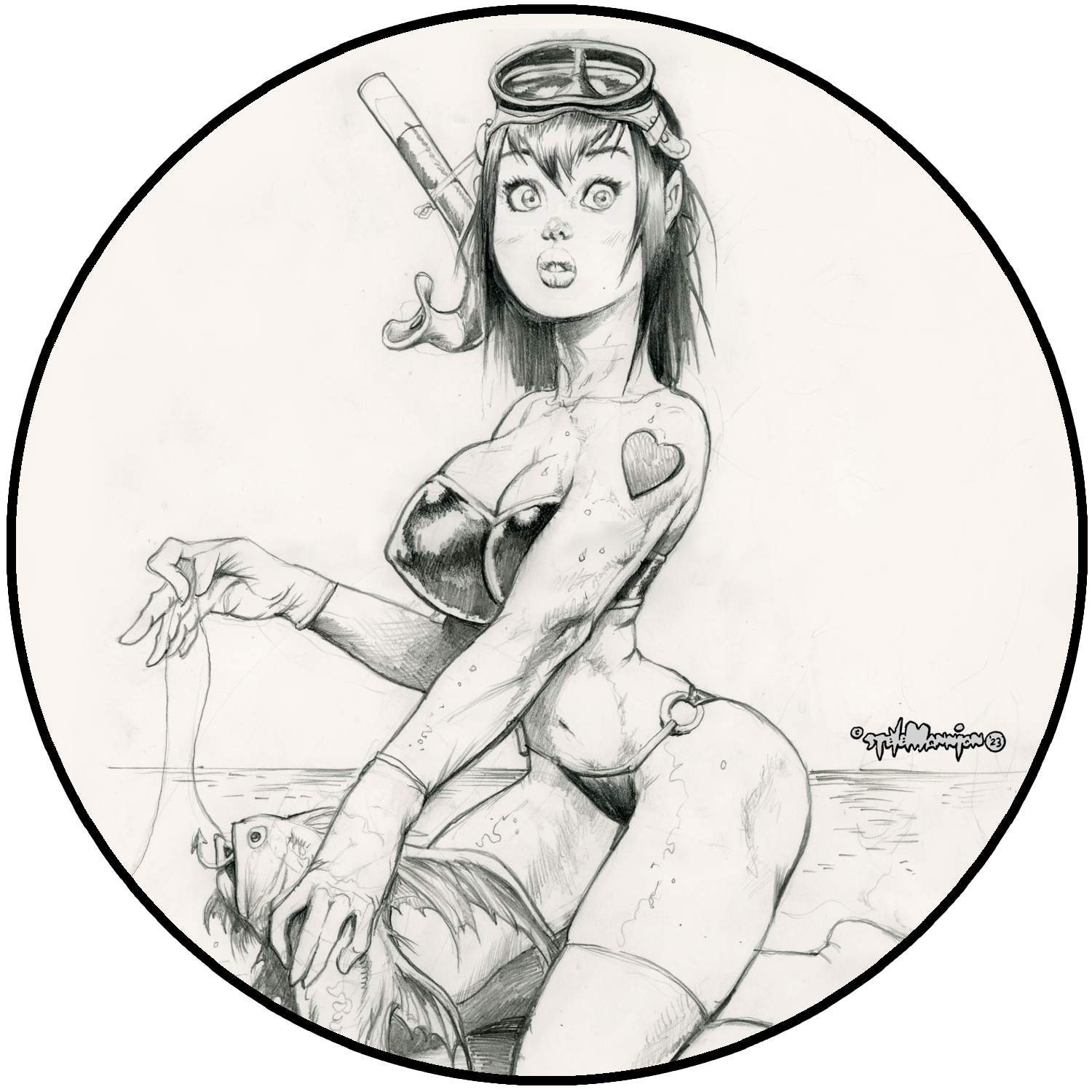Fearless Dawn “The Bomb” #3C Die Cut Vinyl Sticker By Steve Mannion