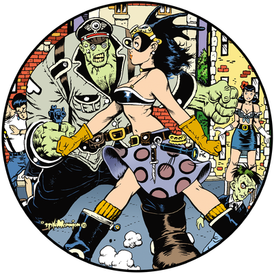 Fearless Dawn “The Bomb” #2A Die Cut Vinyl Sticker By Steve Mannion