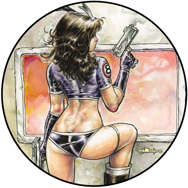 Fearless Dawn “The Bomb” #3A Die Cut Vinyl Sticker By Steve Mannion