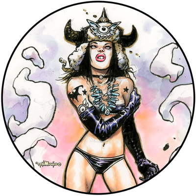 Fearless Dawn “The Bomb” #2C Die Cut Vinyl Sticker By Steve Mannion