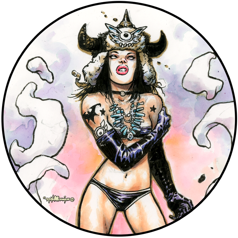 Fearless Dawn “The Bomb” #2C Die Cut Vinyl Sticker By Steve Mannion