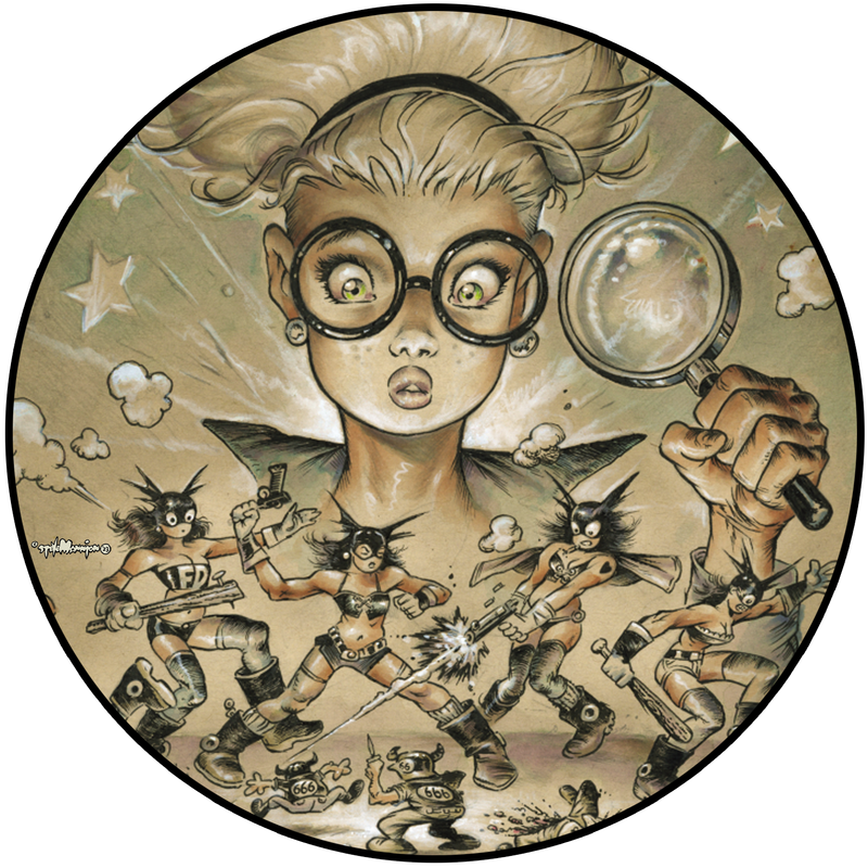 Fearless Dawn “The Bomb” #1D Die Cut Vinyl Sticker By Steve Mannion