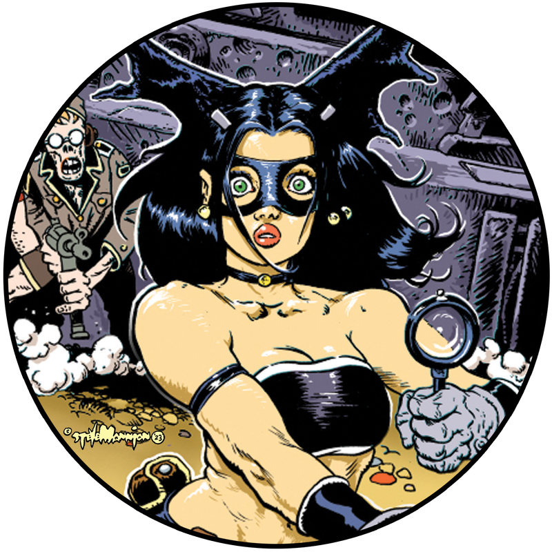 Fearless Dawn “The Bomb” #1B Die Cut Vinyl Sticker By Steve Mannion