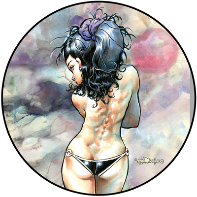 Fearless Dawn “The Bomb” #1C Die Cut Vinyl Sticker By Steve Mannion Fearless Dawn “The Bomb” #1C Die Cut Vinyl Sticker By Steve Mannion