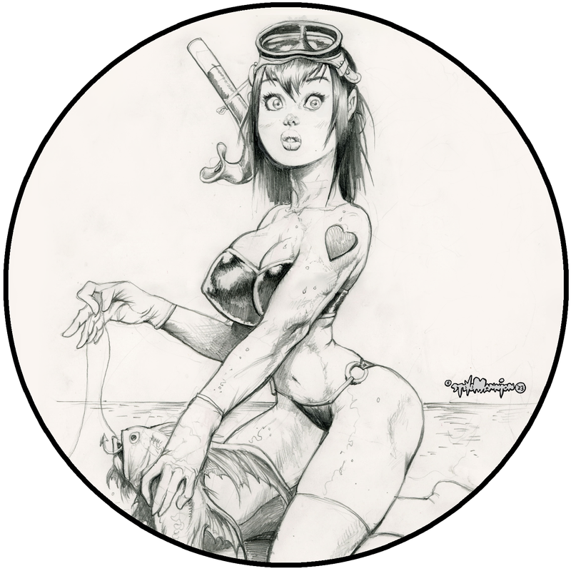 Fearless Dawn “The Bomb” #3C Die Cut Vinyl Sticker By Steve Mannion