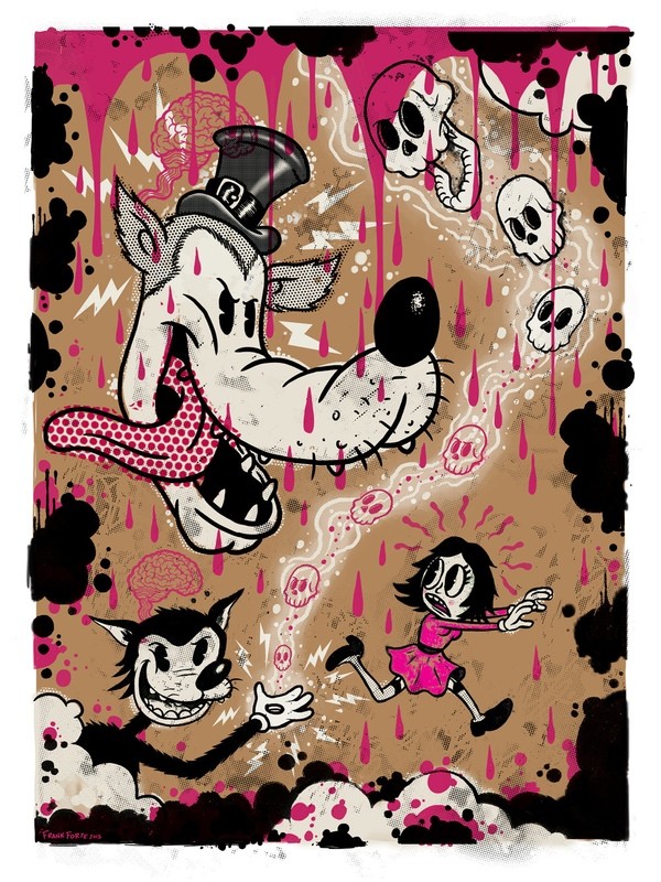 Molly&#39;s Nightmares 12&quot; x 18&quot; four-color silk screen print