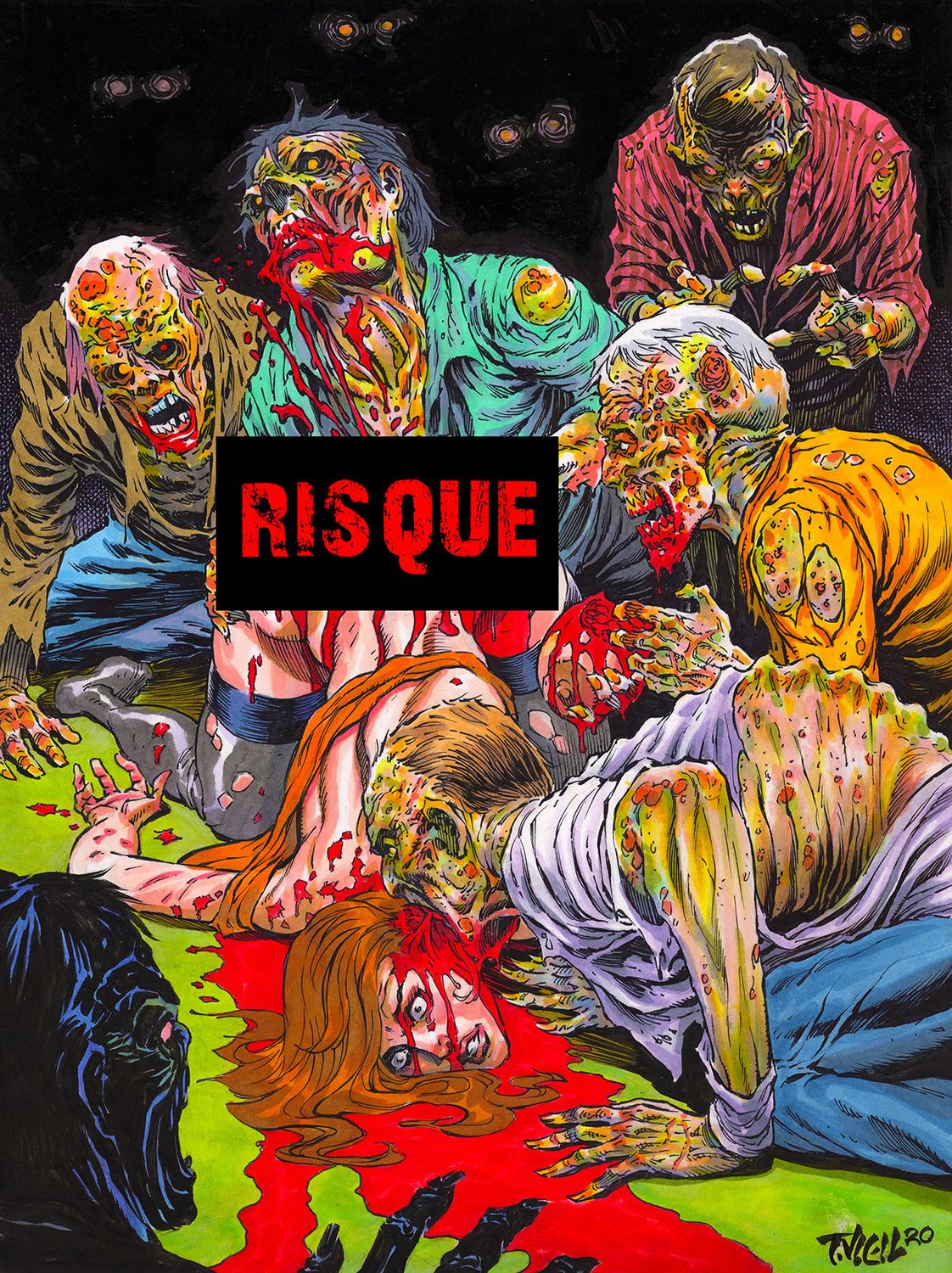 ZOMBIE TERRORS: UNDEAD SPECIAL #1H (Tim Vigil) Risque Virgin  METAL (MR)