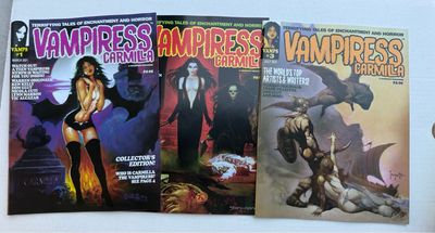 Vampiress Carmilla Magazines #1-34Complete Set Warrant Publishing Plus Specials