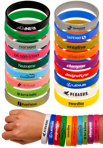 Solid Silicone Promotional Wristbands Solid Silicone Promotional Wristbands