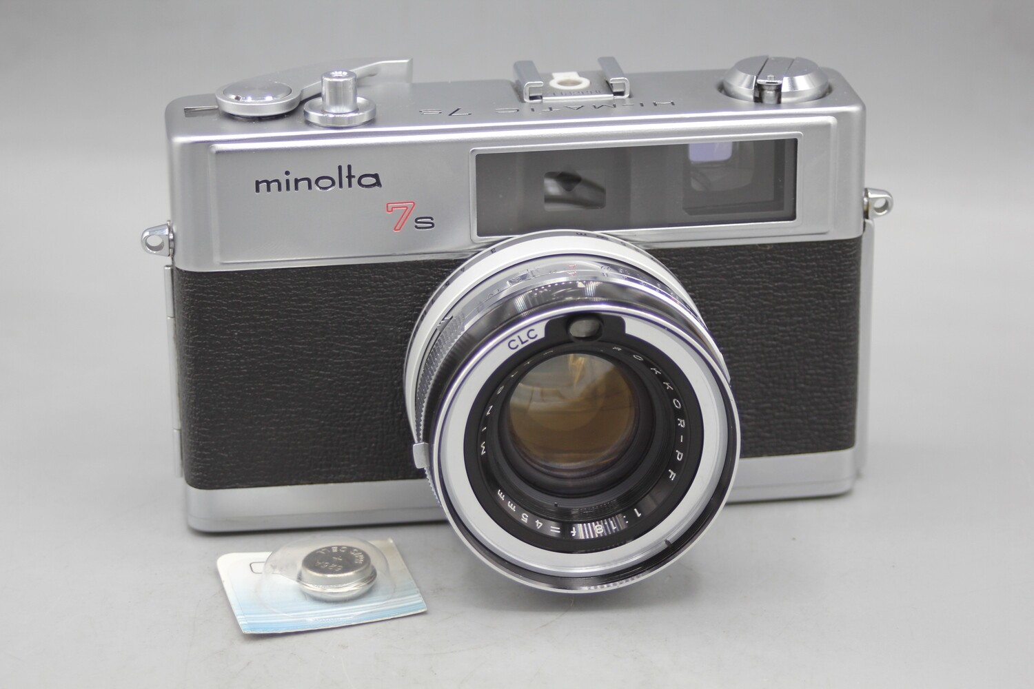 Minolta Hi-Matic 7s 35mm Rangefinder Camera Clad Seals Battery Tested