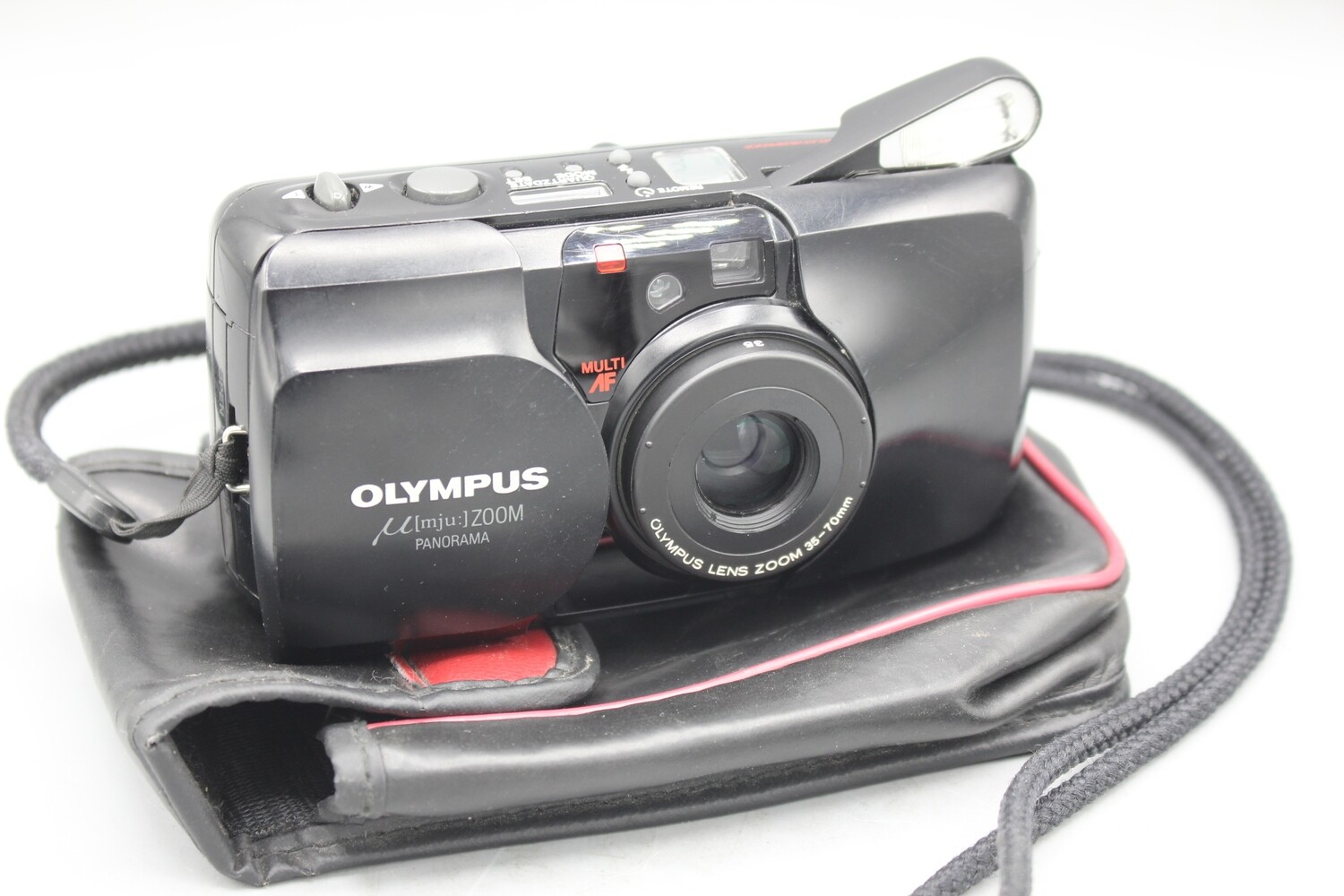 Olympus MJU Zoom 35-70 Panorama 35mm P&S Camera Fully Working