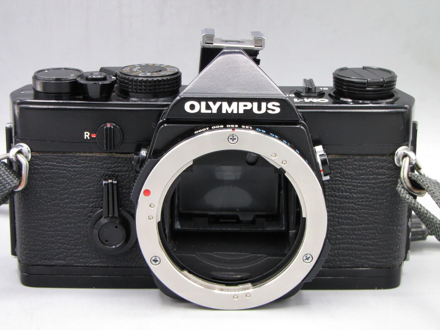 Olympus Om1 SLR Camera Body Clad Seals Battery - As Is