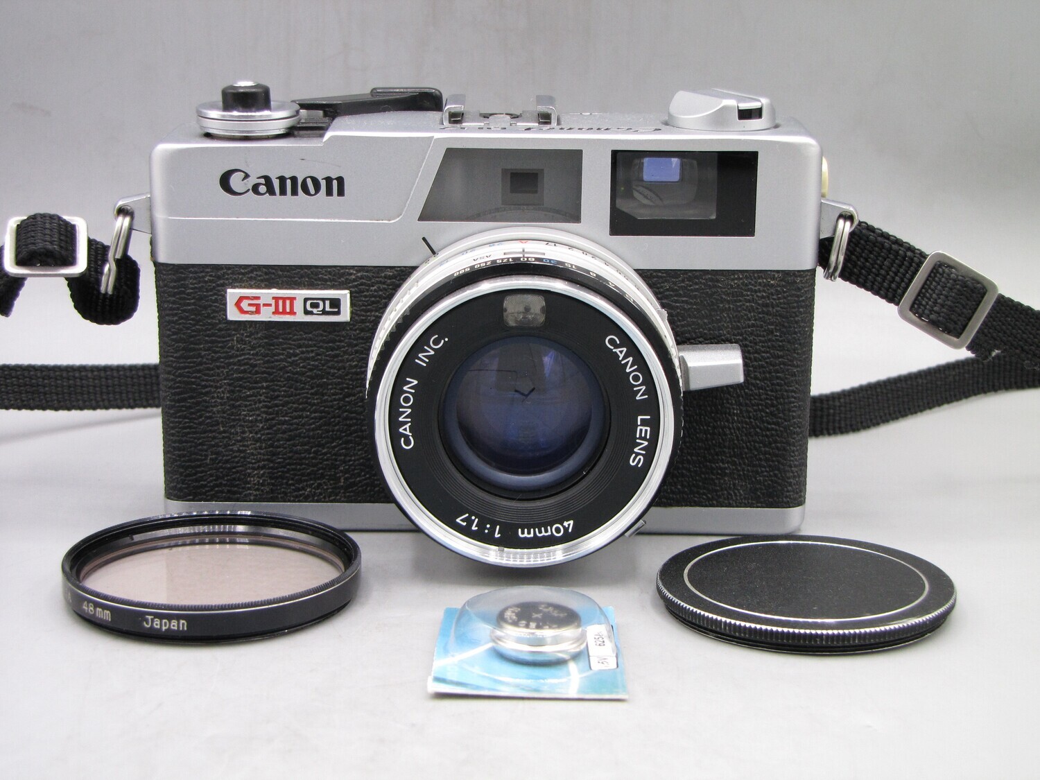 Canon QL17 GIII 35mm RF Camera Clad Seals Battery Tested