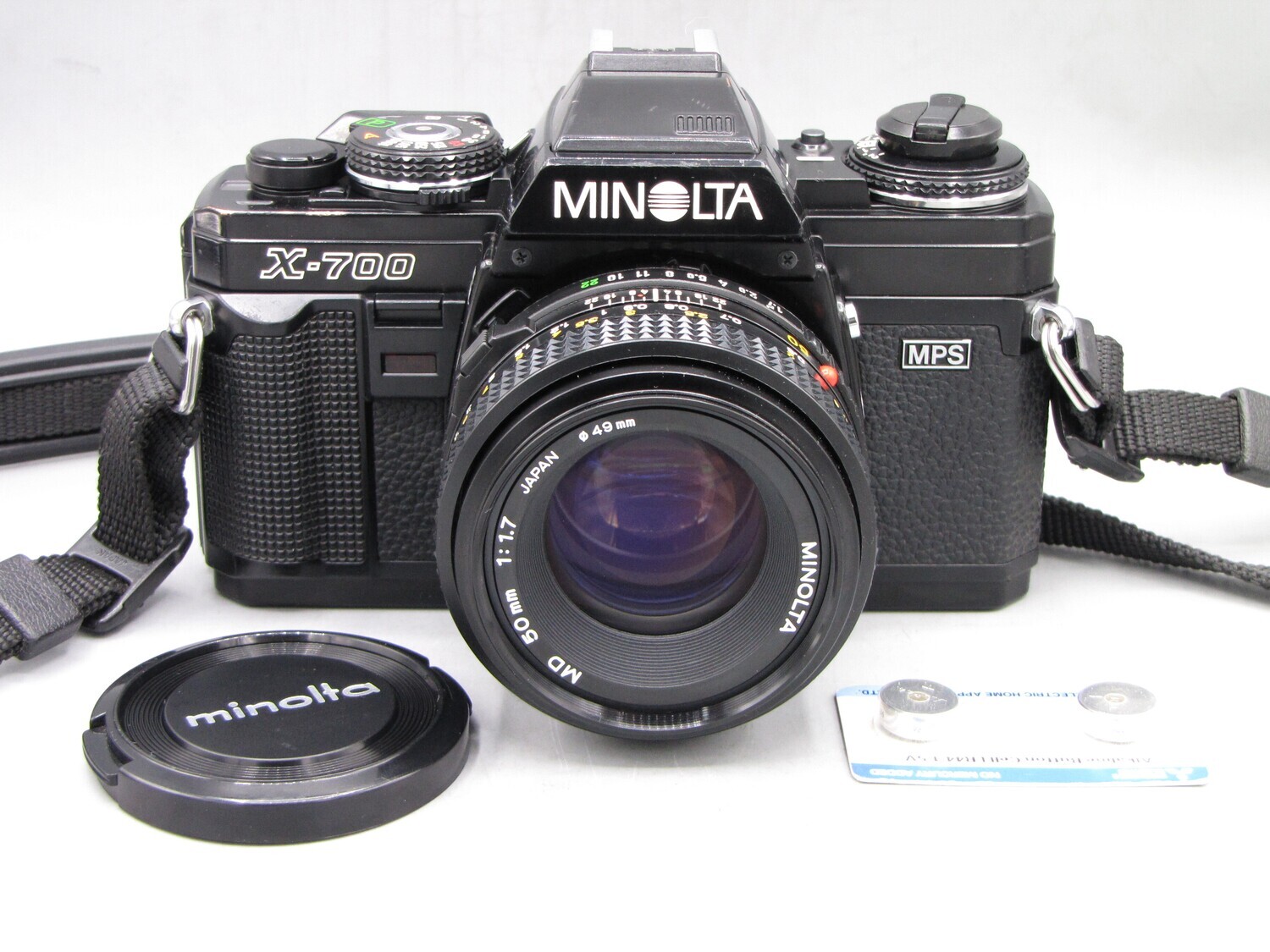Minolta X-700 35mm SLR Camera w 1.7/50 Clad Seals Battery Tested