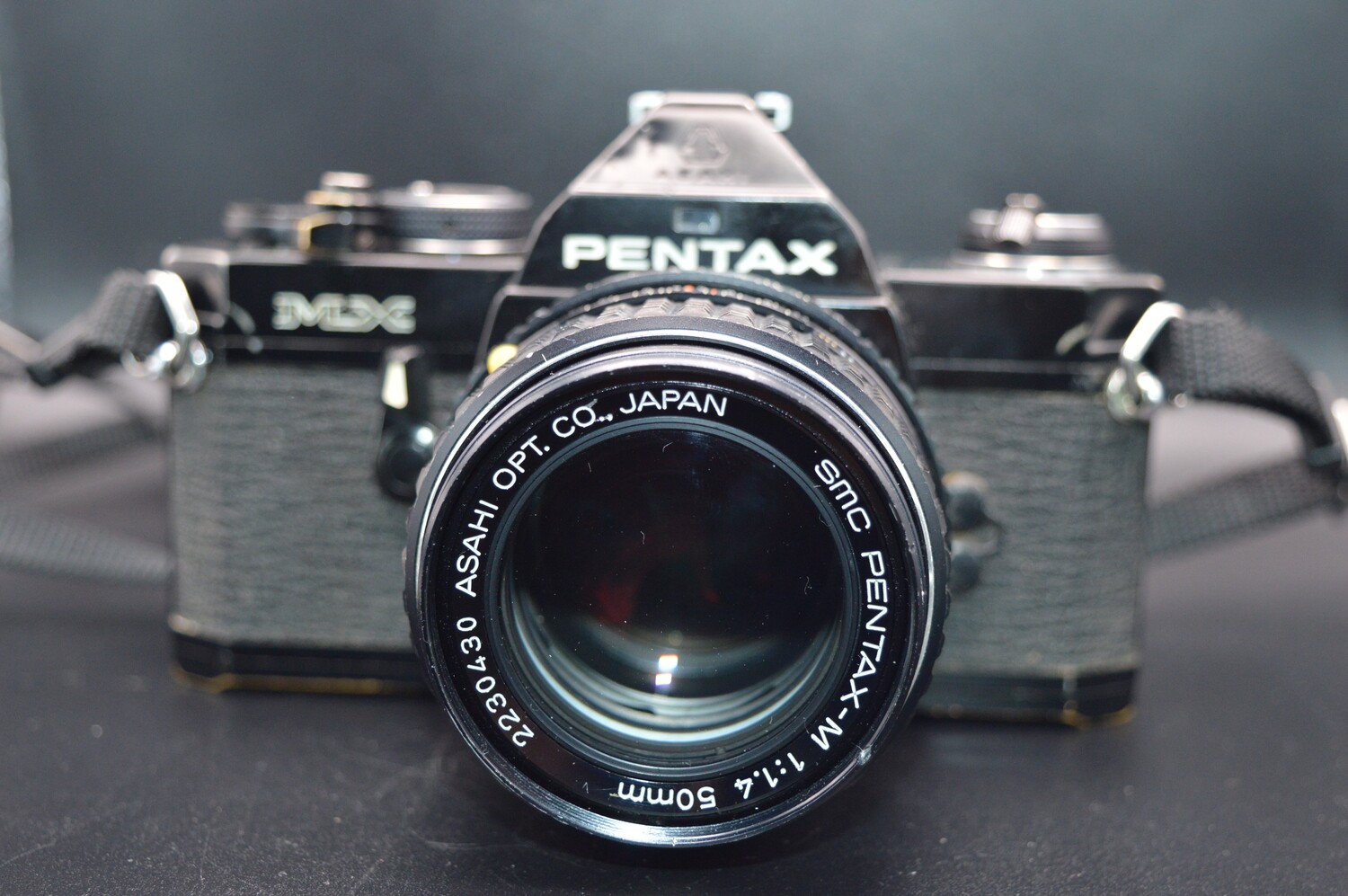 Pentax MX 35mm Film Camera w 1.4/50 Lens As Is