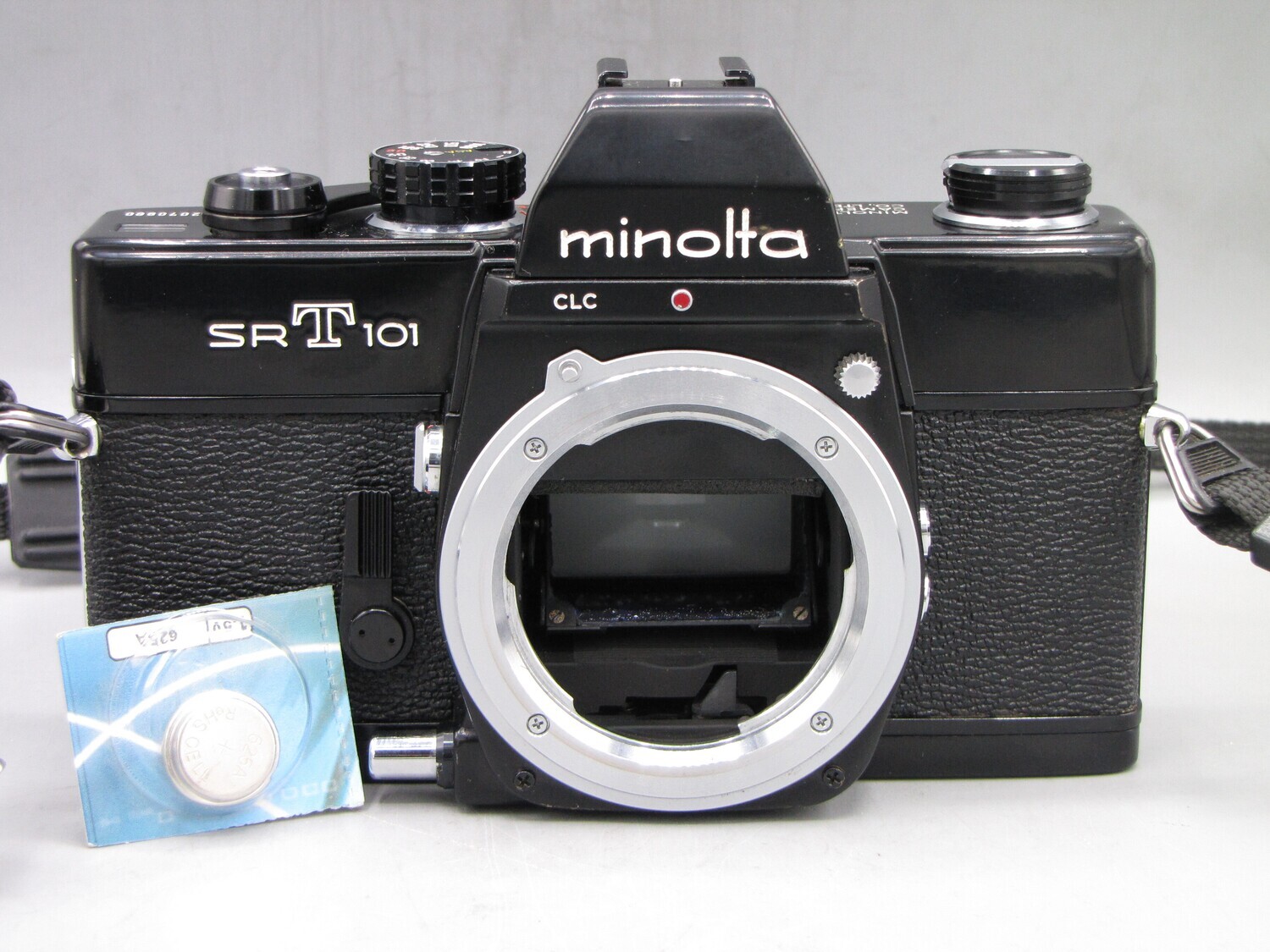 Minolta SRT101 35mm SLR Camera Body Clad Seals Battery Tested