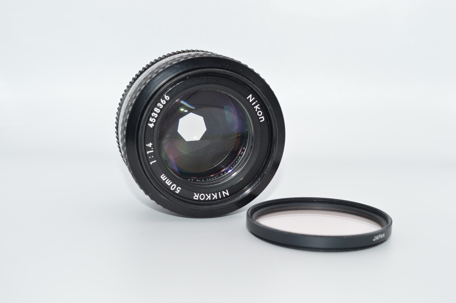 Nikon Nikkor 1:1.4 50mm Lens with Filter Tested & Serviced