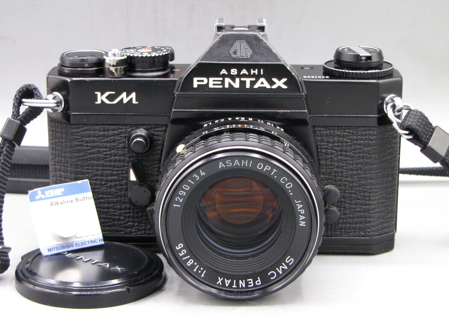 Pentax KM 35mm SLR Camera w 1.8/55 Clad Seals Battery Tested