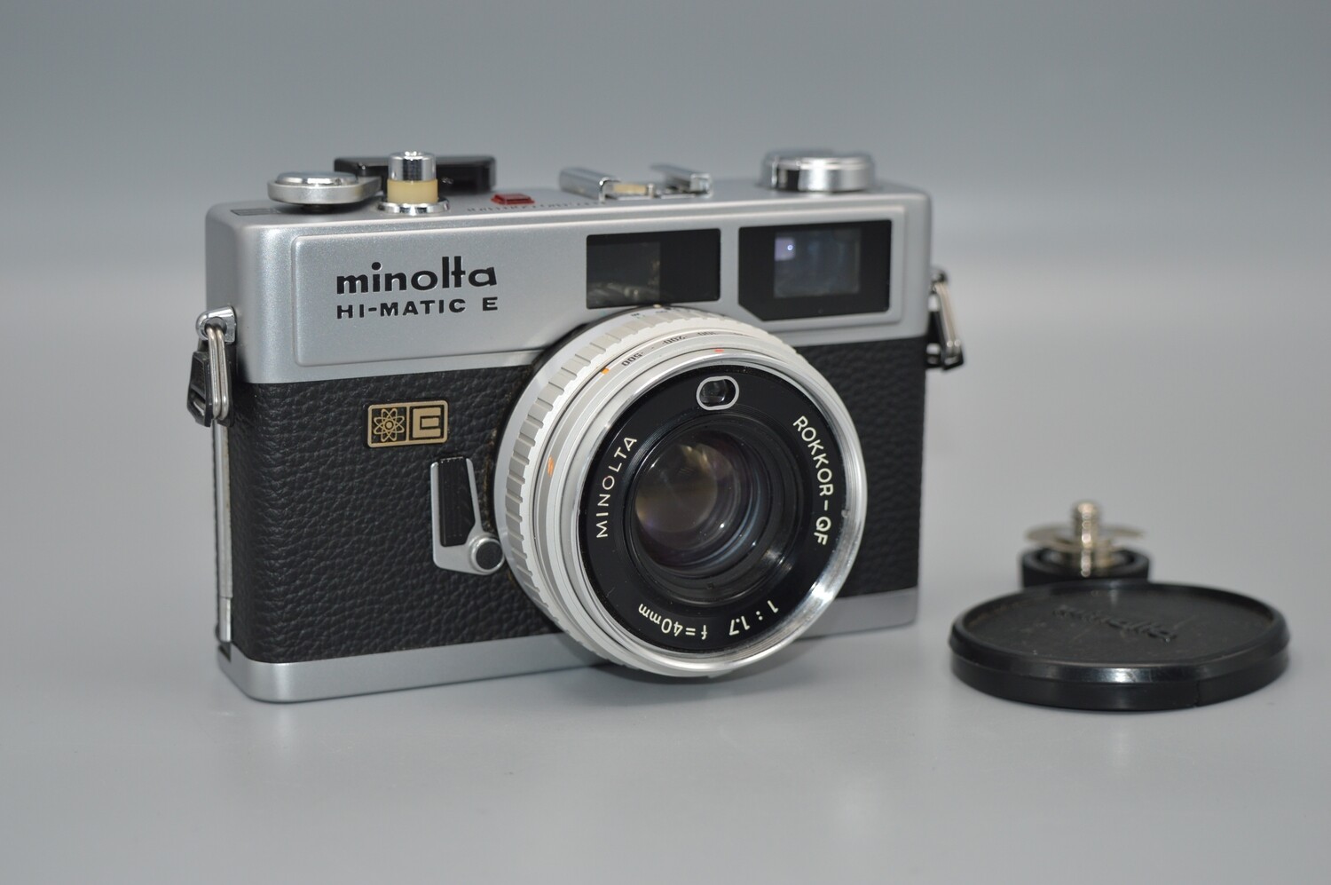 Vintage Minolta Hi Matic E Rangefinder 35mm Film Camera