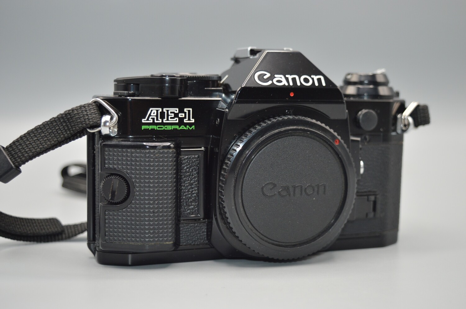 Vintage Canon AE1 Program 35mm SLR Film Camera Body Black Fully Serviced