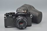 PENTAX K2 SLR 35mm Vintage film camera black SMC PENTAX-M 50mm f/1.7