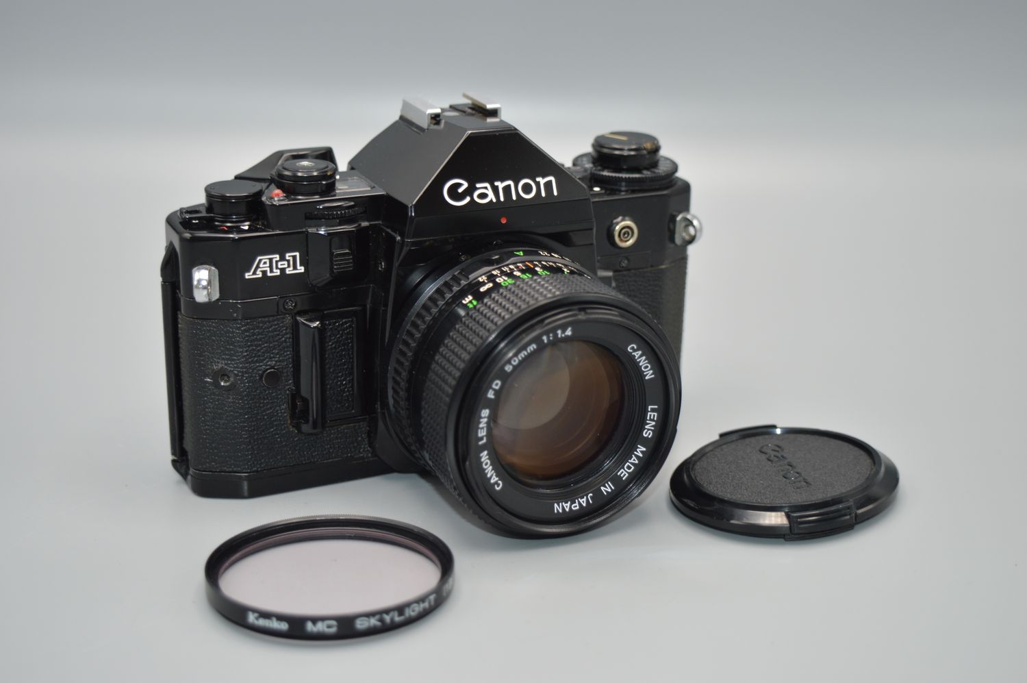 Canon A1 35mm SLR Film Camera 1.4 Lens Black Fully Serviced