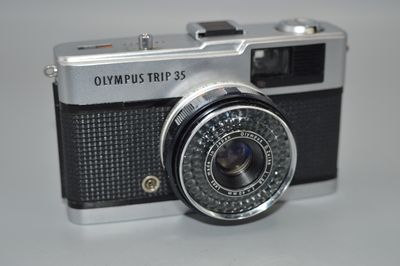 Vintage Olympus Trip 35 point and shoot 35mm pocket film camera