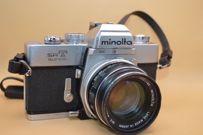 Minolta Srt Super 35mm Slr Vintage Film Camera * Read*
