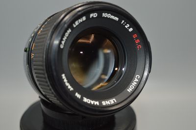 Vintage Canon SSC 2.8 100mm Film Camera Lens Fully Working