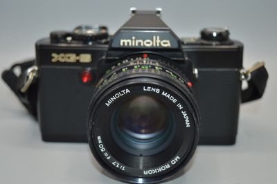 Vintage Minolta XG-S 35mm Film Camera Black Working 8029848