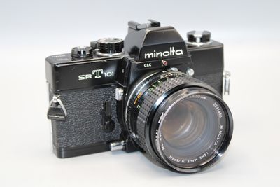 MINOLTA SRT 101 SLR 35MM FILM CAMERA WITH 1.4 50MM LENS BLACK