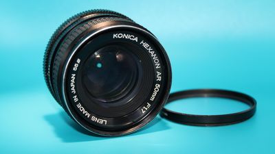 Konica Hexanon AR 50mm 1.7 Lens for parts/repairs as is