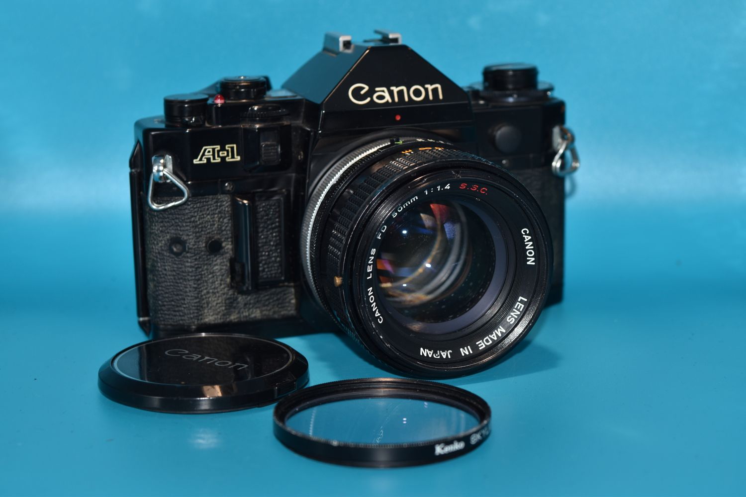 Vintage Canon AE1 SLR 35mm Film Camera Good Condition