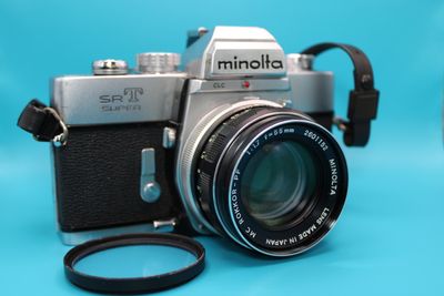 Minolta Srt Super 35mm Slr Vintage Film Camera * Read*