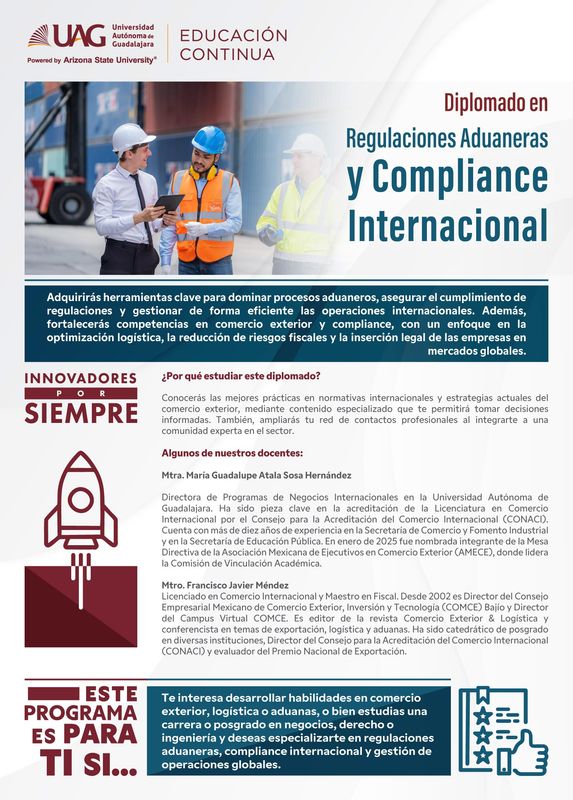 Diplomado en Regulaciones Aduaneras y Compliance Internacional