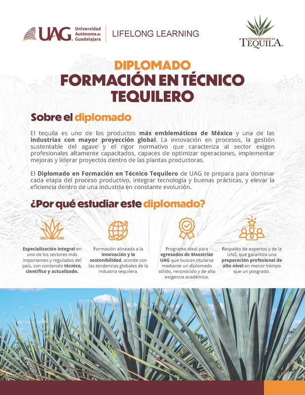 Diplomado en Formación de Técnico Tequilero -HÍBRIDO