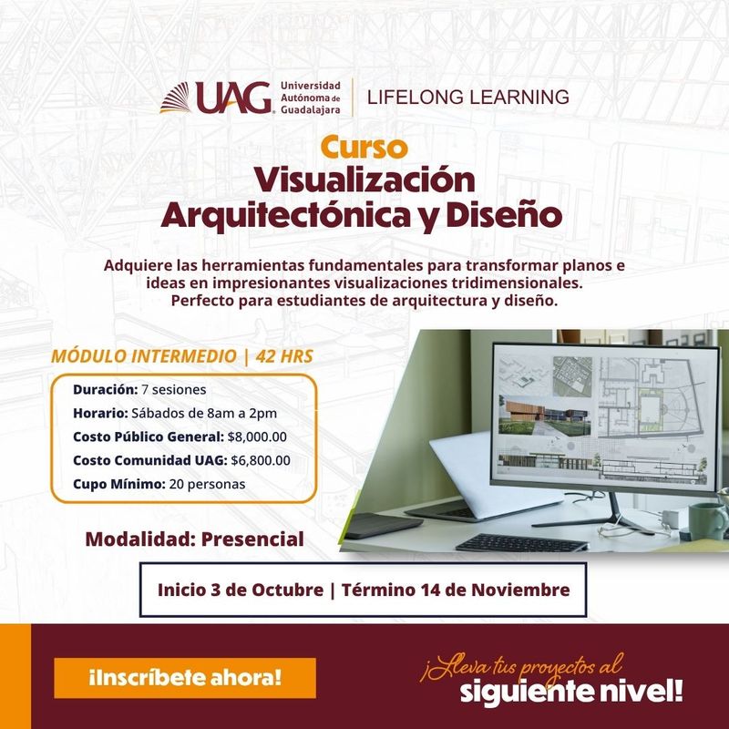 Curso de Visualización Arquitectónica y Diseño Intermedio