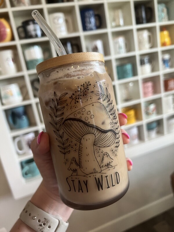 Stay Wild Glass Cup